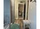 Hallway featuring access to the bedroom and bathroom with neutral walls and decor at 2925 Morgan Trl, Martinsville, IN 46151