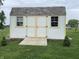 New shed with a ramp, double doors, and natural light at 2925 Morgan Trl, Martinsville, IN 46151
