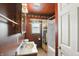 Full bathroom with a vanity, tiled floor, and a shower-tub combo at 409 Hanley St, Plainfield, IN 46168