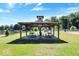Lakeside community picnic pavilion with multiple picnic tables and recreational amenities at 4126 E Rembrandt Dr, Martinsville, IN 46151