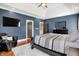 A nicely lit primary bedroom offers a comfortable space with ample natural light at 4931 Kerrington Blvd, Bargersville, IN 46106