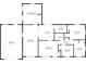 Detailed floor plan showcasing the layout of the home including bedrooms, kitchen, and living areas at 50 Crestview Dr, Greenwood, IN 46143