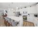 Kitchen island with seating, stainless steel appliances, and ample cabinets at 624 Faudree Dr, Westfield, IN 46074