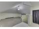 Attic space with carpet and unique layout at 629 S Miller St, Shelbyville, IN 46176
