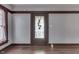 Entryway featuring stained glass and dark trim at 629 S Miller St, Shelbyville, IN 46176