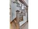 Close up of craftsman-style staircase at 629 S Miller St, Shelbyville, IN 46176