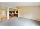 Open-concept living area showcasing the flow from the kitchen into the living room at 7715 Bolero Dr, Camby, IN 46113
