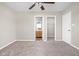 Spacious main bedroom featuring neutral walls, carpet flooring, and doorways to the bathroom and closet at 779 Alvey Ct, Greenwood, IN 46143