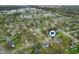 An aerial view of a neighborhood pinpointing a property location at 8306 Corkwood Dr, Indianapolis, IN 46227