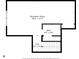 Basement floor plan featuring a recreation room, bathroom, hall, and staircase at 9231 E Poynter Dr, Morgantown, IN 46160