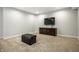 Spacious basement with carpet and tv area at 9678 Winter Way, Zionsville, IN 46077
