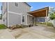 This backyard features a concrete patio and pergola, perfect for entertaining and enjoying the outdoors at 134 N Elder Ave, Indianapolis, IN 46222