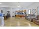 Spacious open-concept living area with a seamless flow between the living, dining, and kitchen spaces at 134 N Elder Ave, Indianapolis, IN 46222