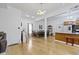 Expansive open-concept living area, seamlessly connects the living room, dining area, and kitchen at 134 N Elder Ave, Indianapolis, IN 46222