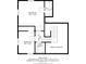 Second floor plan featuring two bedrooms, a walk-in closet, bathroom, hall, and open to below area with dimensions at 1805 Center Valley Rd, Martinsville, IN 46151