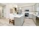 Spacious kitchen with modern appliances, center island, and seamless access to the living area at 278 Evening Bay Ct, Pendleton, IN 46064
