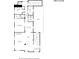 Detailed third floor plan showing layout of bedrooms, bathrooms, kitchen, and balcony at 3959 Central Ave, Indianapolis, IN 46205