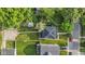 An aerial view of the home showcasing its layout and well-manicured lawns at 4836 Winthrop Ave, Indianapolis, IN 46205