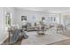 Bright living room with neutral tones, hardwood floors, and large windows providing ample natural light at 4836 Winthrop Ave, Indianapolis, IN 46205