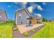 Relaxing backyard patio with comfortable seating, perfect for outdoor entertaining and leisure at 5199 Green Valley Ln, Noblesville, IN 46062
