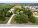Aerial view of the property, showcasing the home, outbuilding, and surrounding land with approximate property lines at 5538 N 700 W, McCordsville, IN 46055