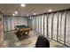 Spacious unfinished basement with a pool table at 5538 N 700 W, McCordsville, IN 46055