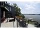 Enjoy lake views from this home's upper deck with outdoor seating and plenty of room at 121 Wesley Cir, Noblesville, IN 46062