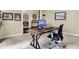 Comfortable home office space with a modern desk and decor, perfect for remote work at 1411 N Claridge Way, Carmel, IN 46032