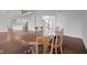 Dining room with hardwood floors, adjacent to the entryway and living room at 2078 Seneca Ln, Plainfield, IN 46168