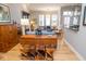Hardwood floors create a flow through an open living space with stylish furnishings and ample natural light at 355 E Ohio St # 211, Indianapolis, IN 46204