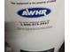 Close up of the AWHR Furnace unit information sticker at 5749 Teresa Dr, Alexandria, IN 46001