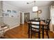 Cozy dining room with wood floors and an open layout at 5829 Indianola Ave, Indianapolis, IN 46220