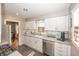 Modern kitchen with stainless steel appliances and ample counter space at 5829 Indianola Ave, Indianapolis, IN 46220