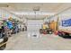 Bright garage with high ceilings and an abundance of storage space at 6575 E 171St St, Noblesville, IN 46062