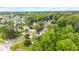 An aerial view of a community featuring diverse homes surrounded by established trees and greenery at 6980 White Oak Dr, Avon, IN 46123