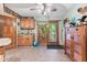Charming dining area features a wooden hutch and access to the outdoors at 6980 White Oak Dr, Avon, IN 46123