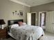 This main bedroom has direct access to the main bathroom at 7106 Royal Oakland Dr, Indianapolis, IN 46236
