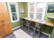 Eat-in kitchen with breakfast bar under the windows at 828 N Butler Ave, Indianapolis, IN 46219