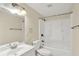 Bathroom with a shower and toilet at 8920 Caminito Rd, Indianapolis, IN 46234