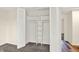 Bedroom walk-in closet with shelving units, offering ample storage space at 8920 Caminito Rd, Indianapolis, IN 46234