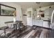 Eat-in kitchen with updated cabinets, stainless steel appliances, and modern flooring at 982 Ramsgate Rd, Greenwood, IN 46143