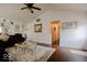Bright living room with vaulted ceilings, fireplace, and stylish decor at 982 Ramsgate Rd, Greenwood, IN 46143