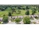 Aerial shot of a well-maintained golf course and charming residential neighborhood at 10753 Seaview Ln, Indianapolis, IN 46236