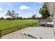 Inviting backyard with a deck and fantastic golf course views at 10753 Seaview Ln, Indianapolis, IN 46236