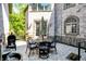 Outdoor patio with metal table and chairs featuring access to the house at 11557 Willow Springs Dr, Zionsville, IN 46077