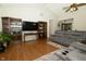 Bright and airy living room with hardwood floors at 13 Fairlane Dr, Brownsburg, IN 46112