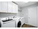 Laundry room with washer, dryer, sink and ample storage space at 13355 Freenza Ct, Carmel, IN 46074