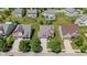 Aerial view of the property and surrounding neighborhood, showcasing the curb appeal at 13992 Wynngate Ln, Fishers, IN 46038