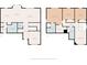 Detailed floor plan of the first and second floor, featuring a Primary bedroom with a walk-in closet at 13992 Wynngate Ln, Fishers, IN 46038