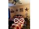 A charming bedroom featuring a comfortable bed and patriotic decor at 241 Deborah Ln, Whiteland, IN 46184